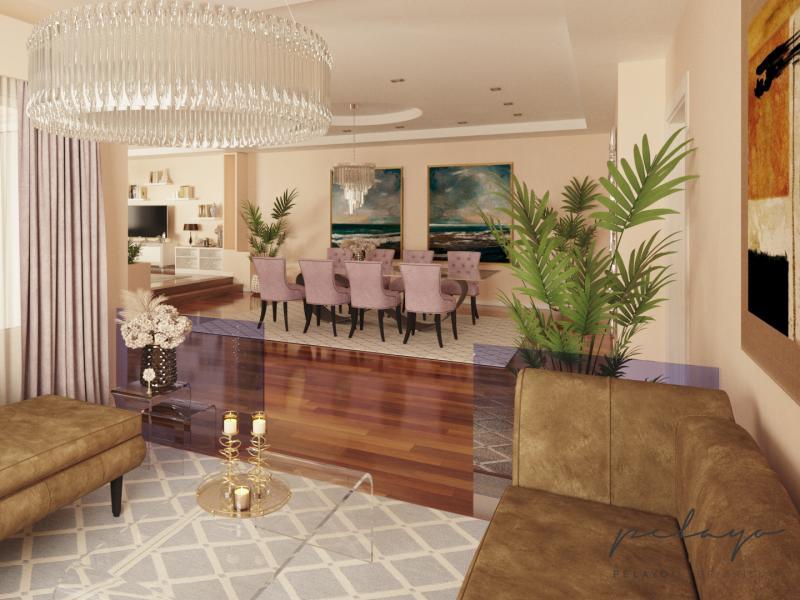 Decoración y amueblamiento del Salón comedor 